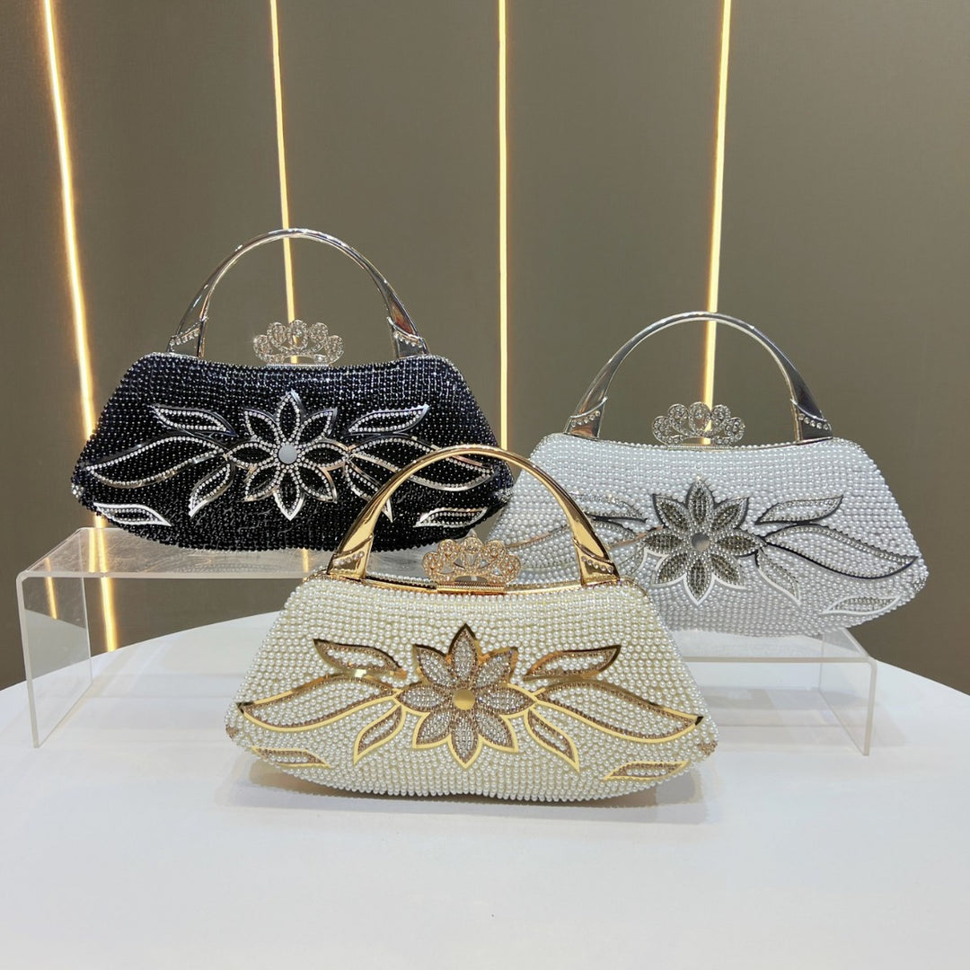 Luxuriöse Perlenabende Handtasche