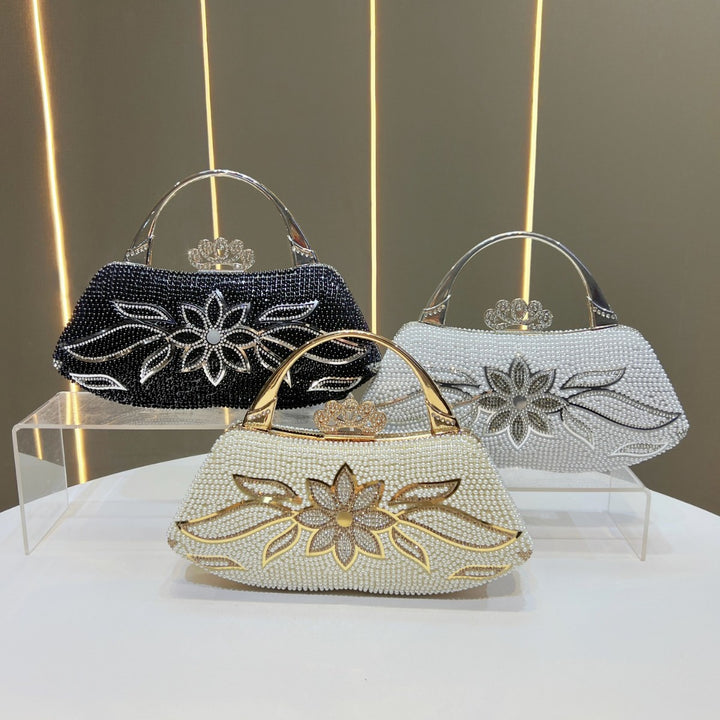 Luxuriöse Perlenabende Handtasche