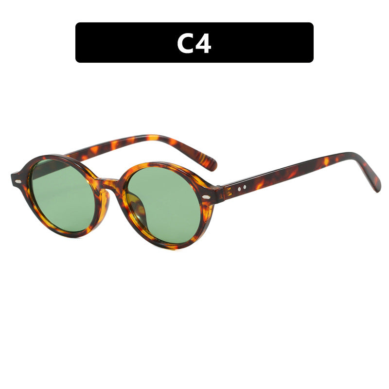 Damen runde Sonnenbrille mit modernem Design und polarisierten Gläsern Karnz