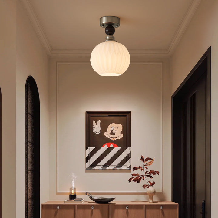 Elegante Globus Pendelleuchte