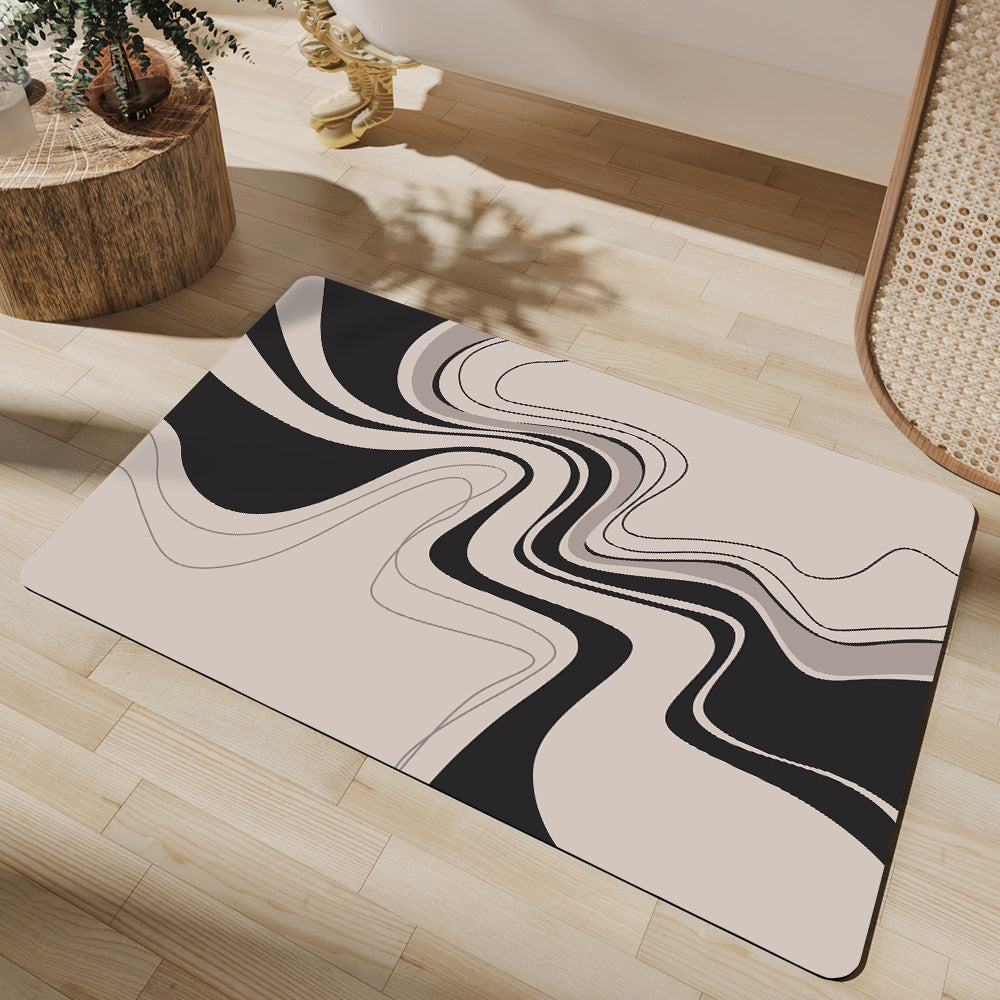 Modern Abstract Badmat Karnz