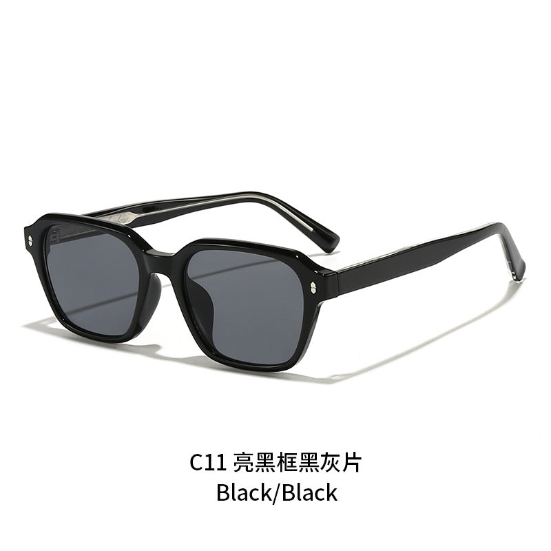 Damen modische Sonnenbrille mit quadratischem Rahmen und UV-Schutz Karnz