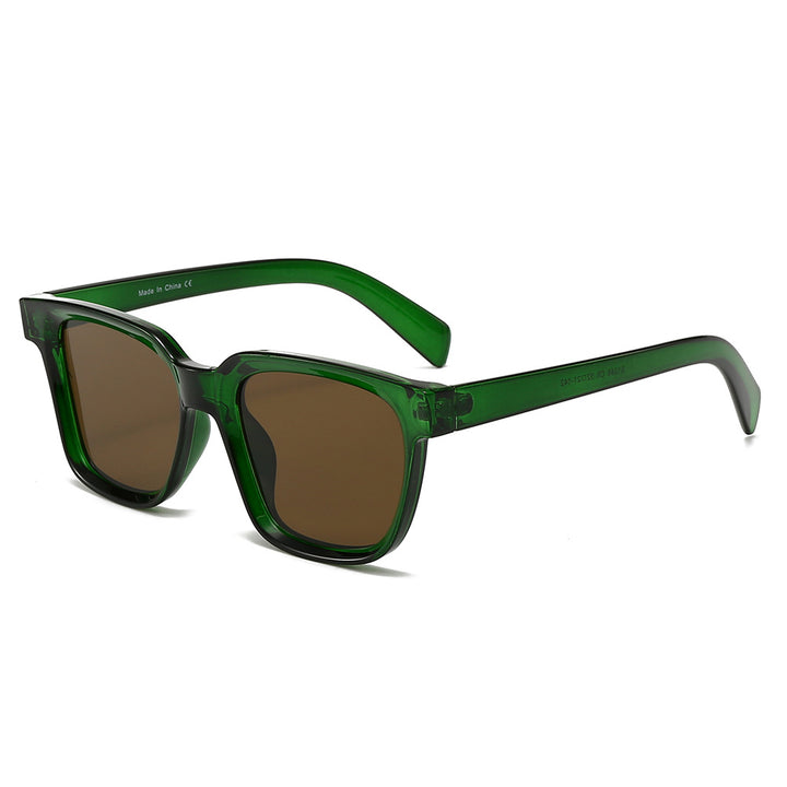 Damen elegante quadratische Sonnenbrille mit UV-Schutz und stabilem Rahmen Karnz
