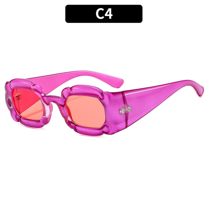 Dekorative Blumenrahmen Sonnenbrille