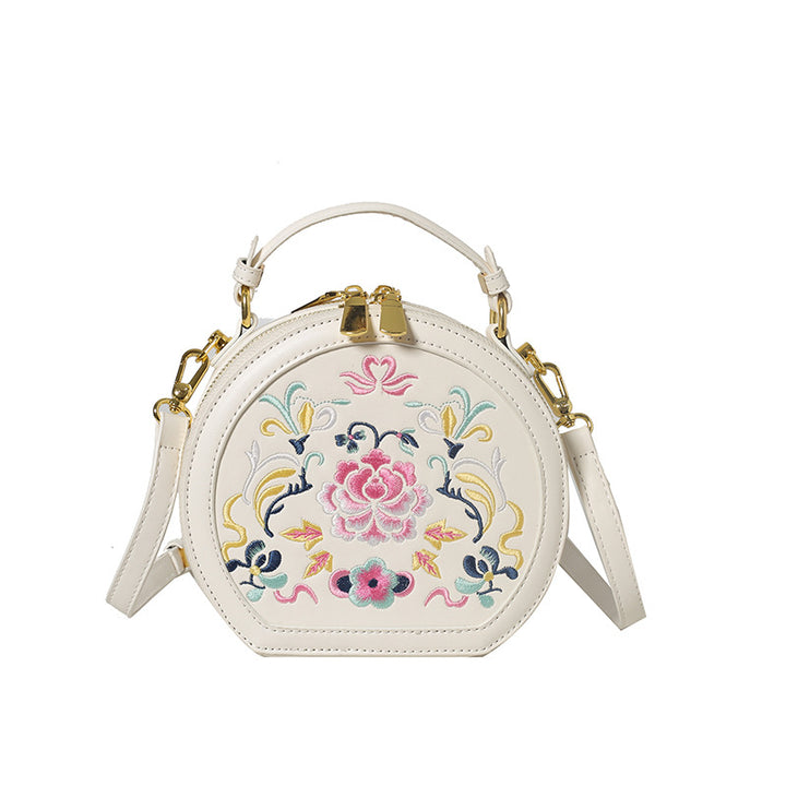 Vintage Florale Bestickte Handtasche Karnz