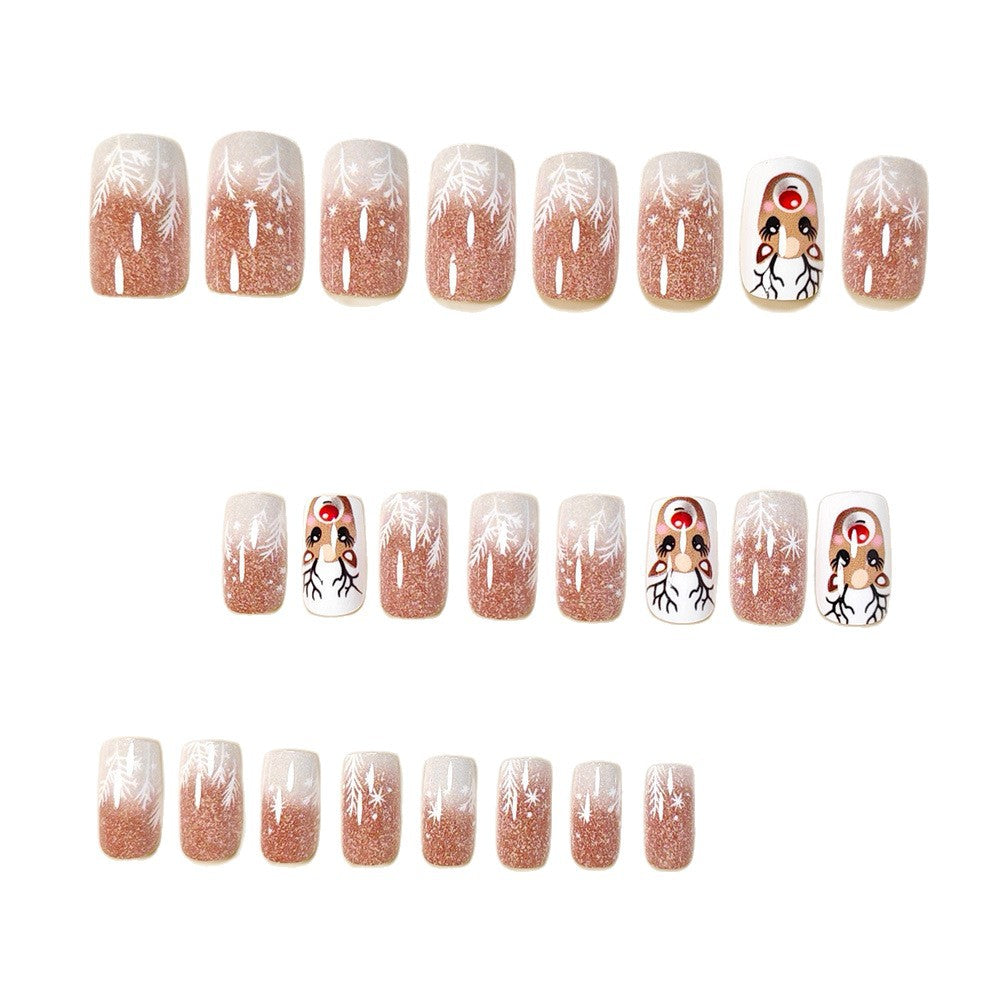 Festlich Thema Press-On Nagelkunst Karnz