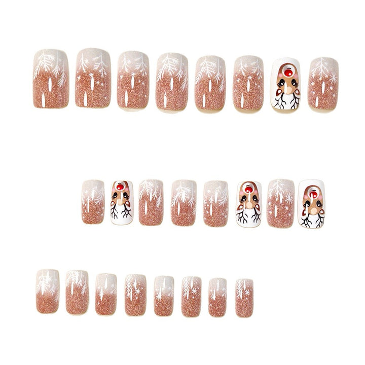 Festlich Thema Press-On Nagelkunst Karnz
