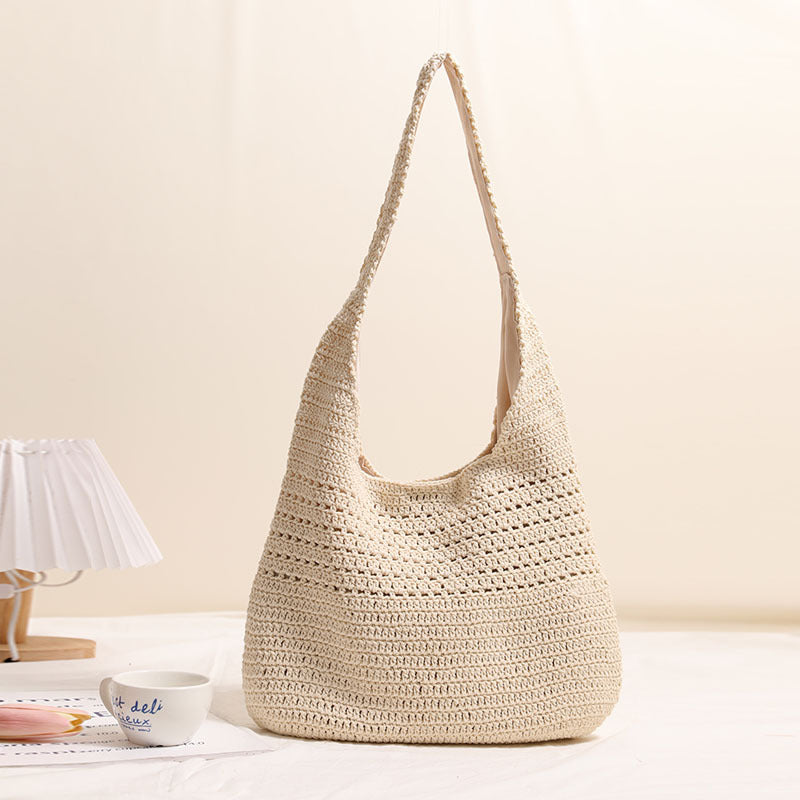 Damen Handgefertigte Stricktasche mit lässigem Design Karnz