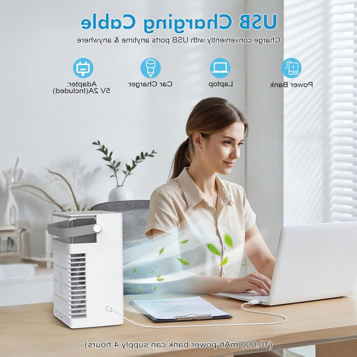 Unisex tragbarer Mini-Klimaanlagen-Ventilator Karnz