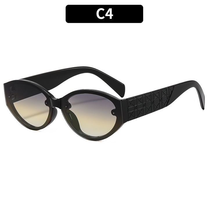 Geometrische Retro Sonnenbrille