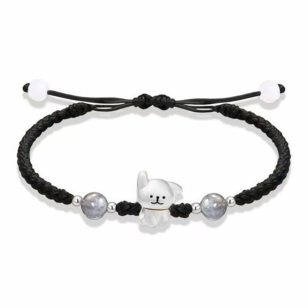 Verspieltes Hund Charm Perlen Armband Karnz
