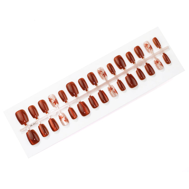 Saisonales, herbstinspiriertes Nagelkunstset