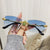 Damen Designer-Brille mit elegantem und transparentem Metallrahmen Karnz