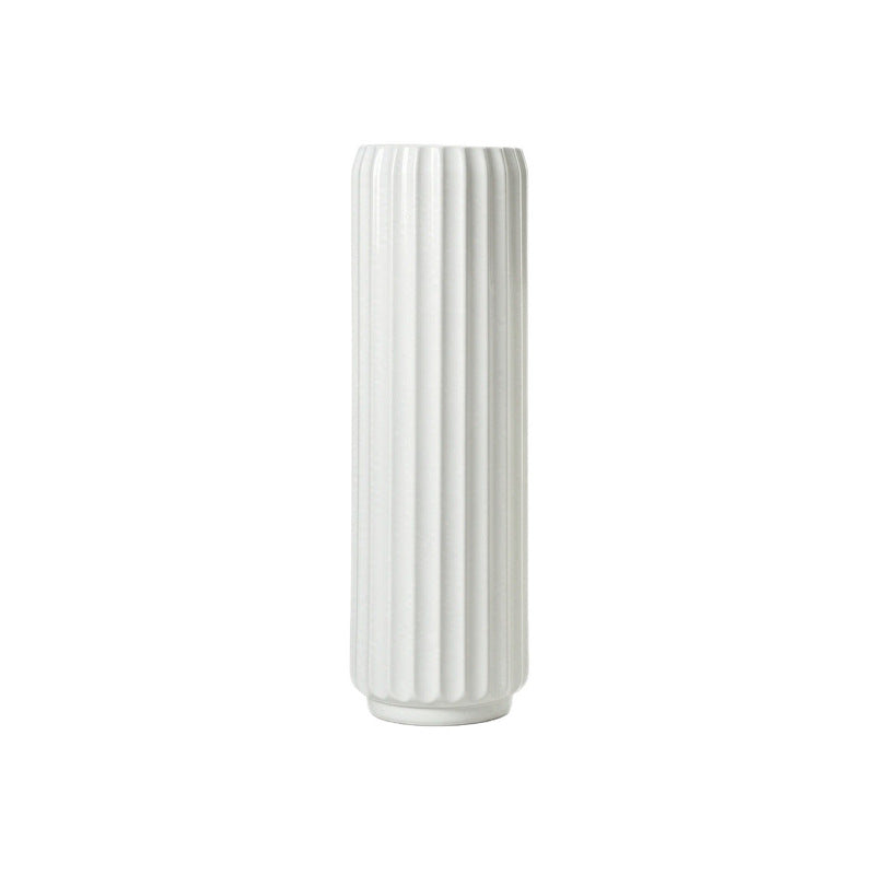 Elegante Fluted Dekorative Bodenvase Karnz