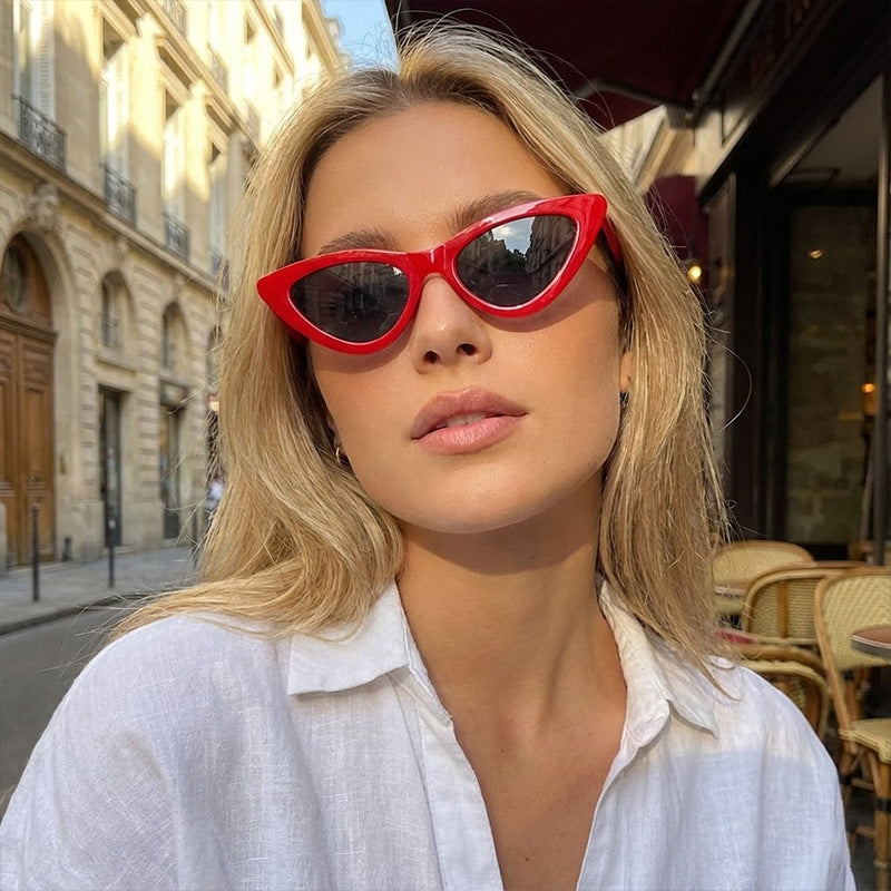 Damen Cat-Eye Sonnenbrille mit elegantem Schildpatt-Muster Karnz