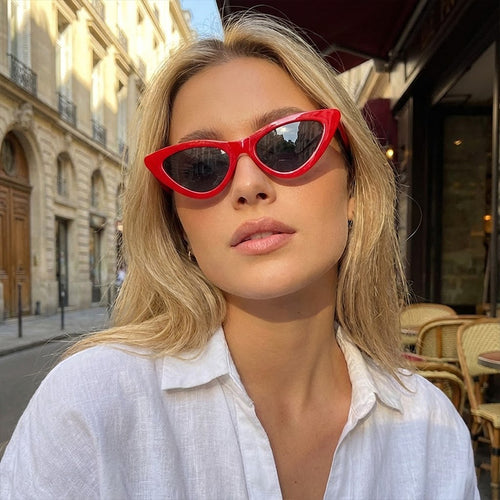 Damen Cat-Eye Sonnenbrille mit elegantem Schildpatt-Muster Karnz