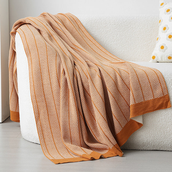 Gemütliche Strickdecke