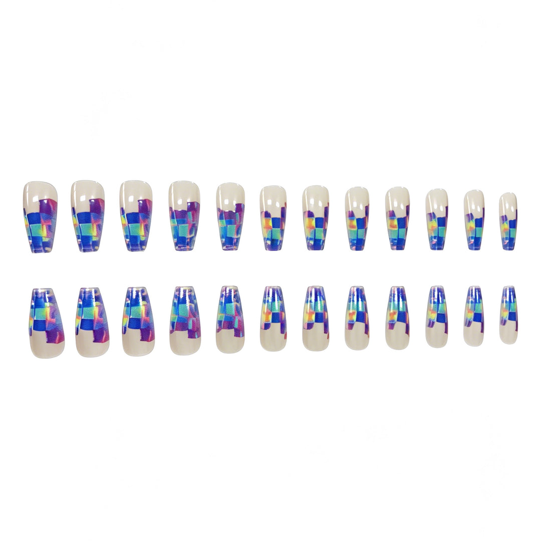 Künstlerische transparente Acryl-Nagelerweiterungen Karnz