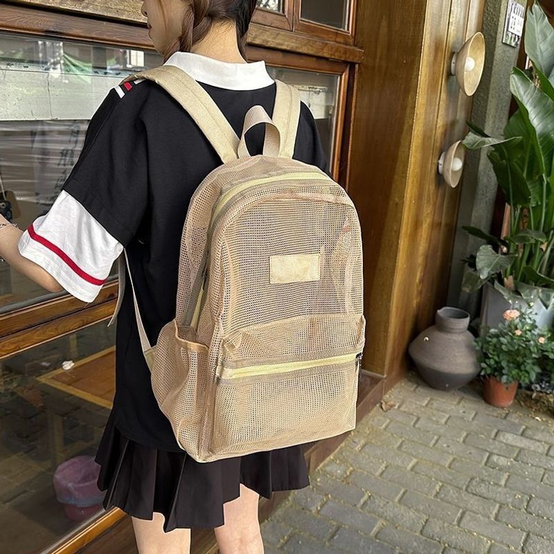 Stylische Mesh-Rucksack Karnz