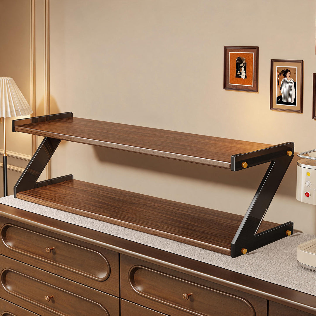 Küchenarbeitsplatte Double-Tier Organizer Regal