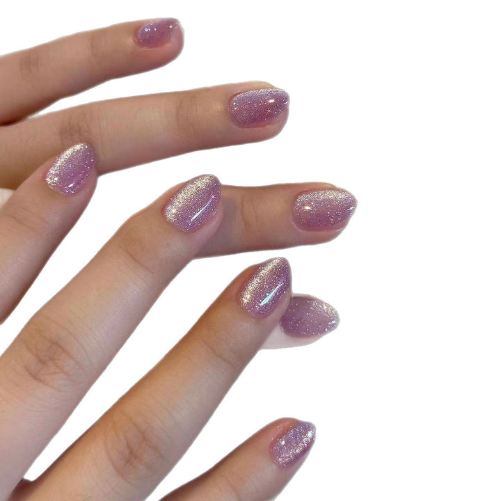 Funkelnd Glänzendes Press-On Nagelset Karnz