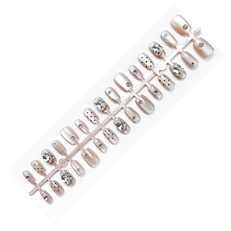 Premium Strass dekoriertes Press-On Nail Set Karnz
