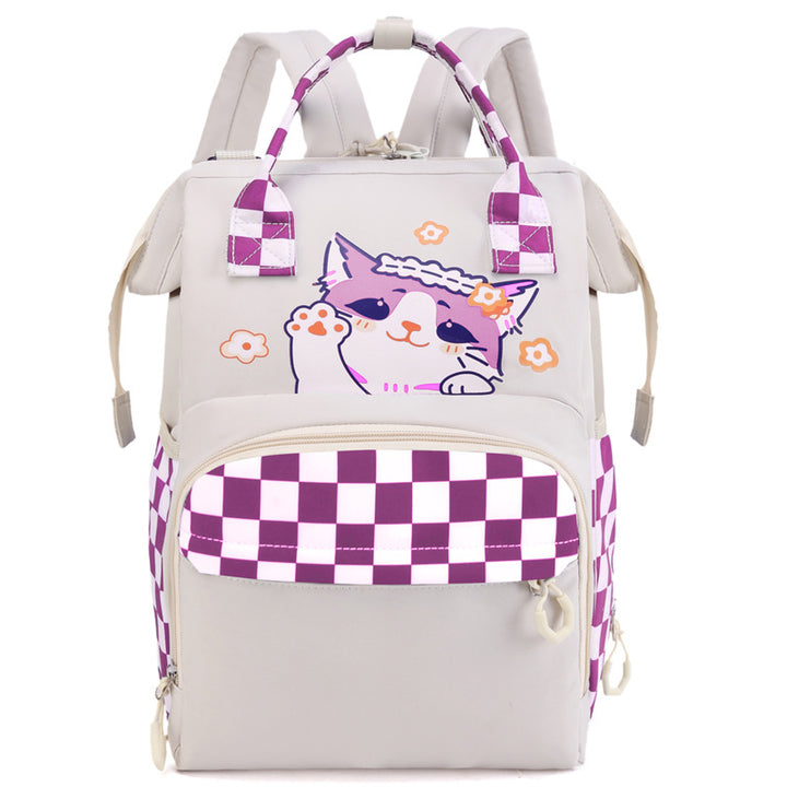 Verspielt katzenmotivierter Mehrere-Taschen-Rucksack Karnz