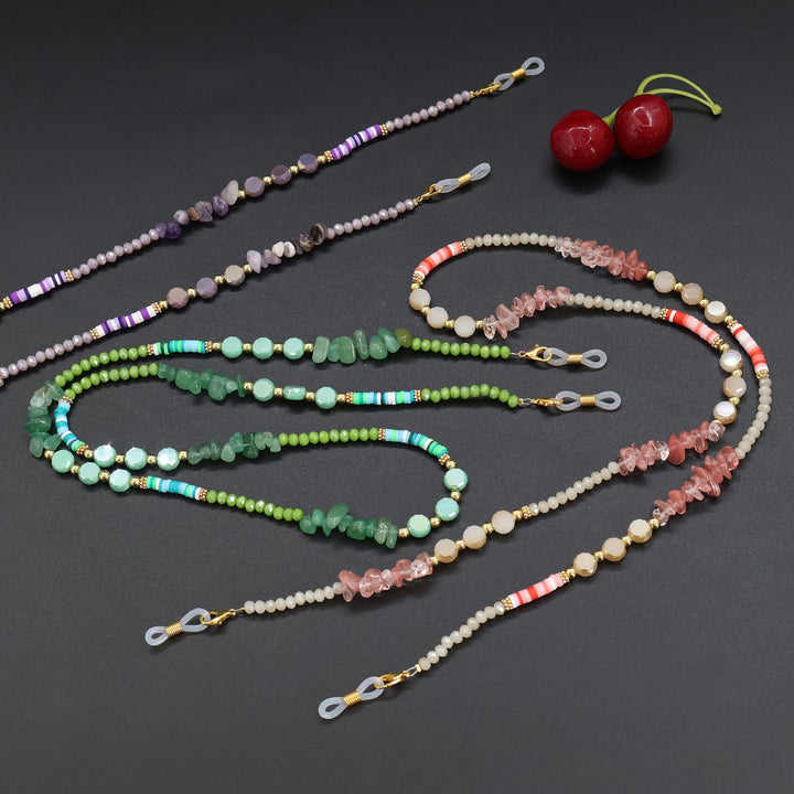 Bohemian Perlen Brillen Kette Karnz