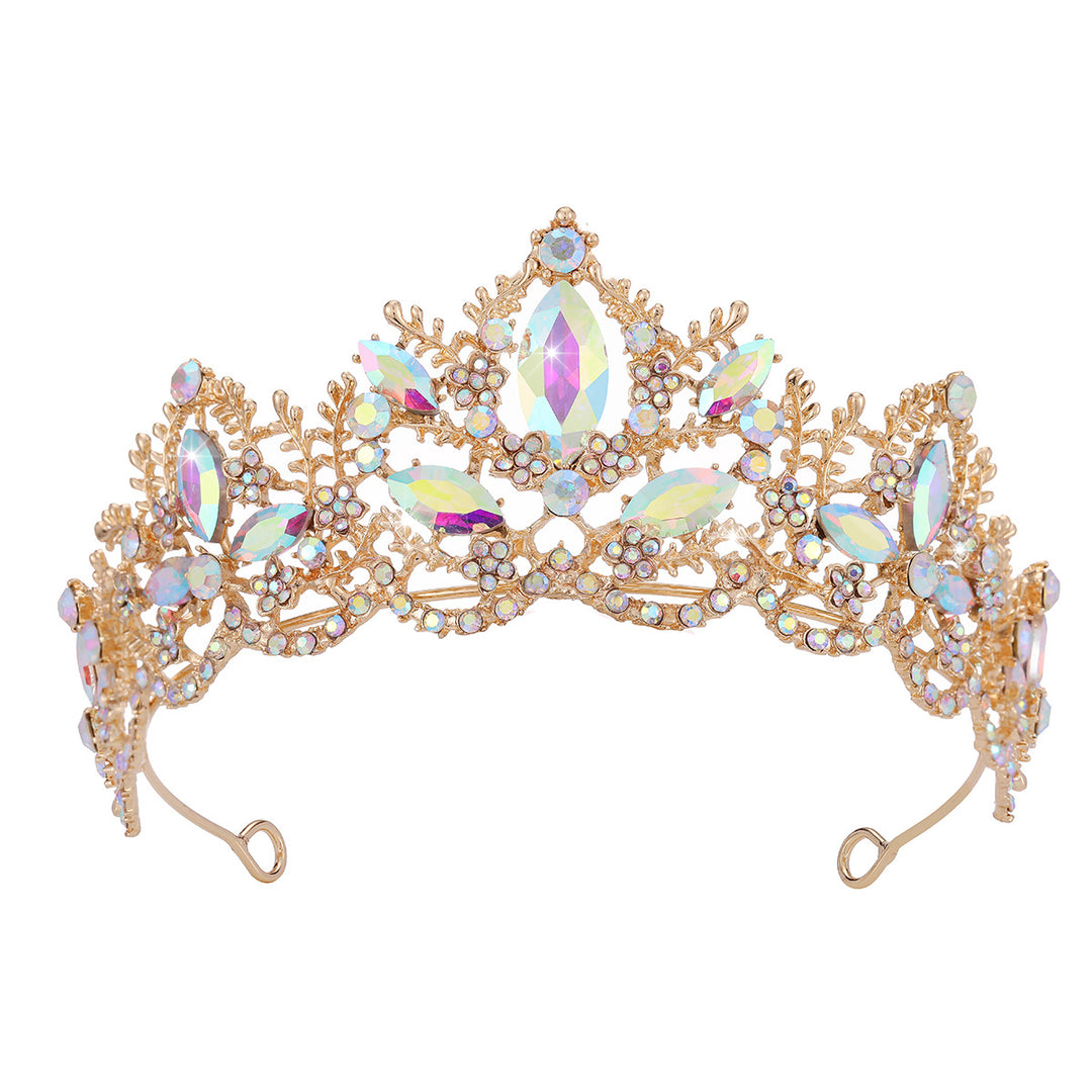 Damen Glamouröse Tiara mit funkelnden Kristallverzierungen Karnz