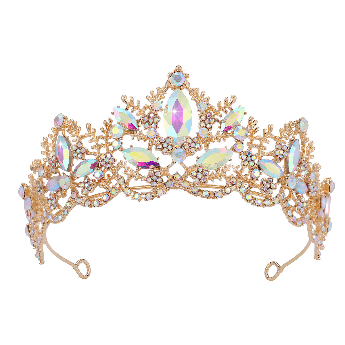 Damen Glamouröse Tiara mit funkelnden Kristallverzierungen Karnz
