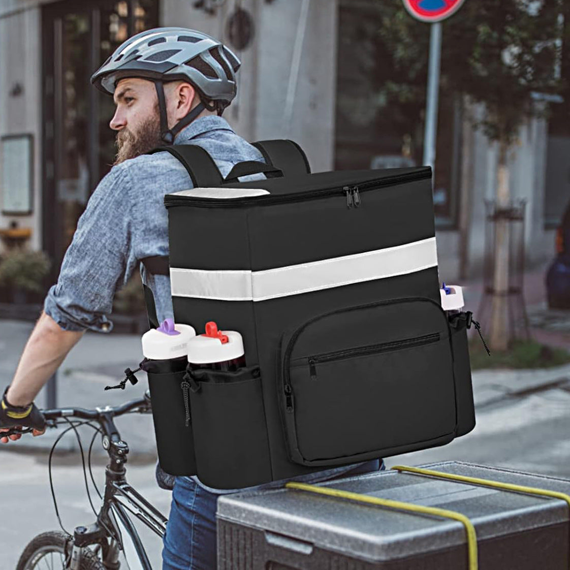 Damen Isolierter Picknickrucksack mit praktischen Seitentaschen Karnz