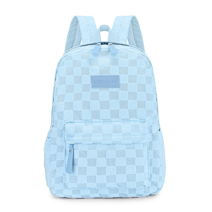 Stylischer Karomuster-Rucksack
