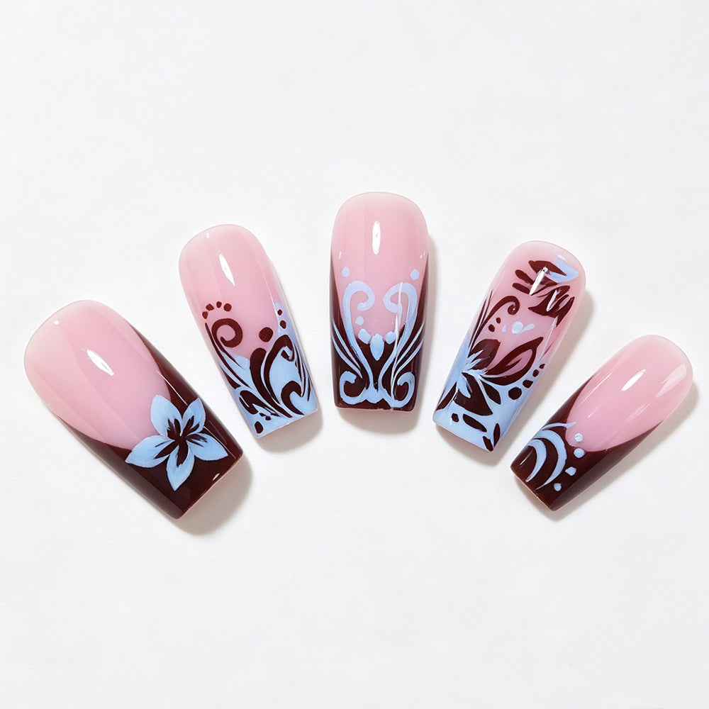 Künstlerische Lange Nagelwraps Karnz
