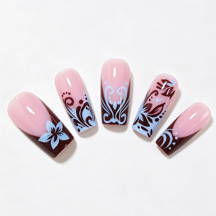 Künstlerische Lange Nagelwraps Karnz