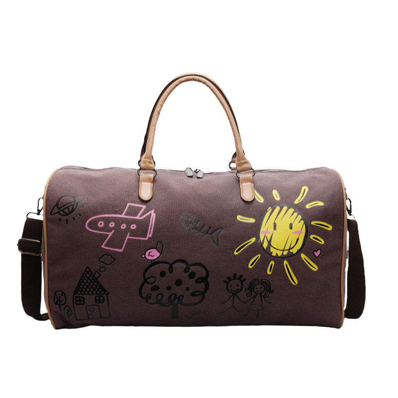 Verspielte Grafik Wochenend-Duffle-Tasche Karnz