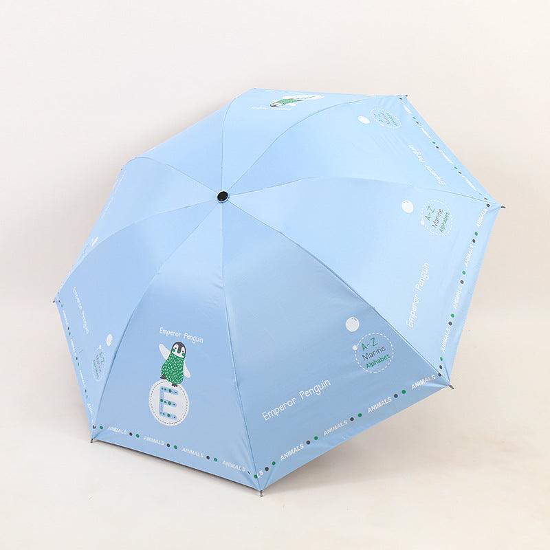 Damen Falt-Regenschirm mit lustigem Tierdesign Karnz