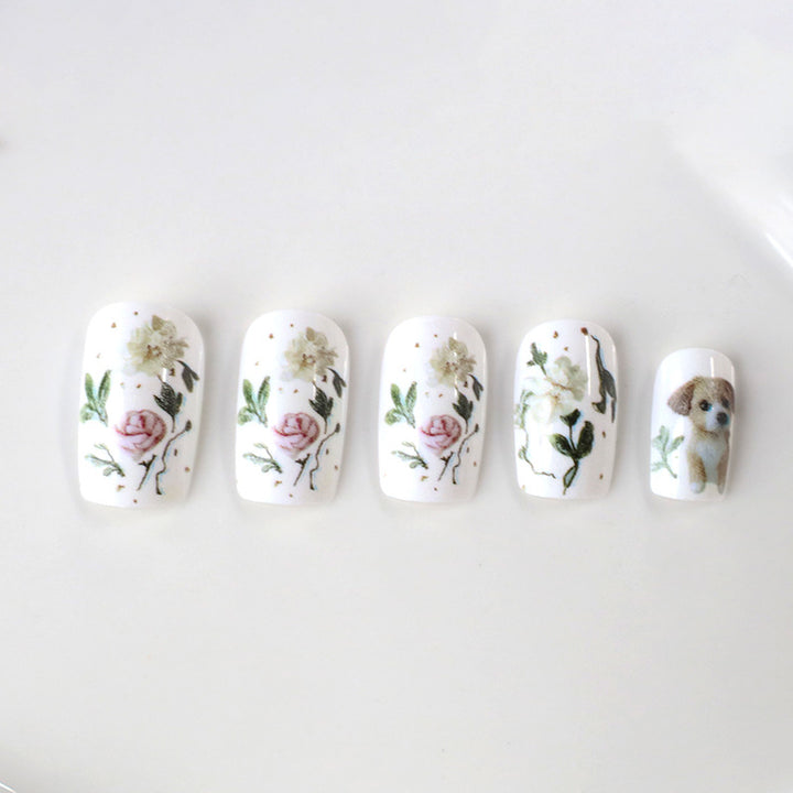 Künstlerisches Haustier-Thema Nagelkunst Karnz