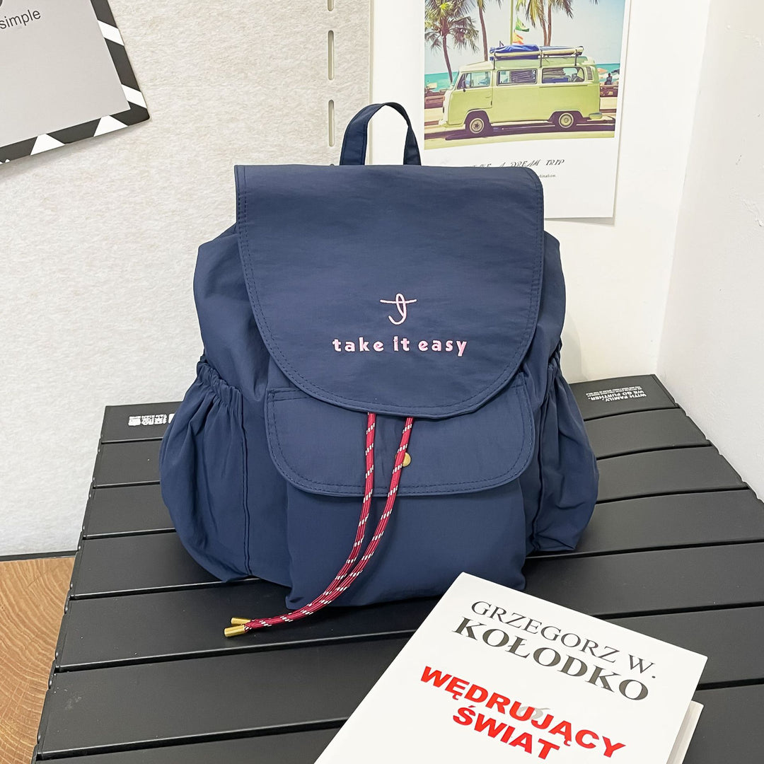 Lässiger leichter Kordelzug-Rucksack