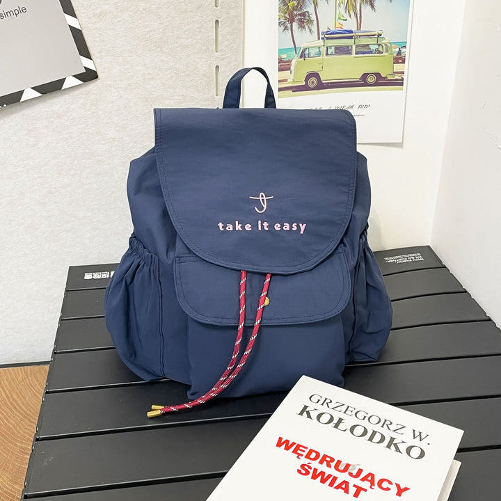 Lässiger leichter Kordelzug-Rucksack