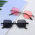 Damen Modische quadratische Sonnenbrille mit innovativem Rahmen Karnz