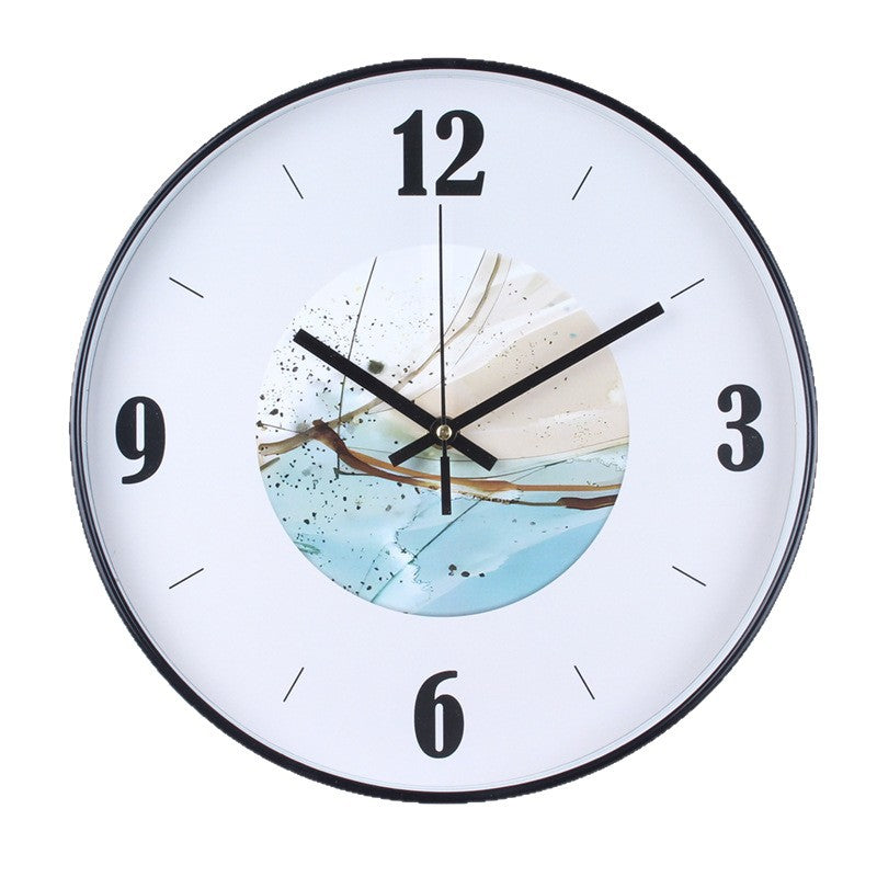 Wanduhr mit Elegantem Blattmuster Karnz