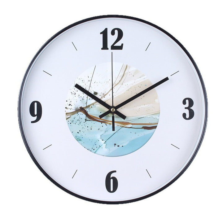 Wanduhr mit Elegantem Blattmuster Karnz