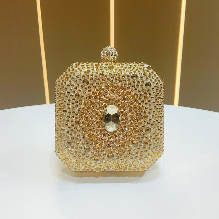 Glänzende mit Strass verzierten Clutch