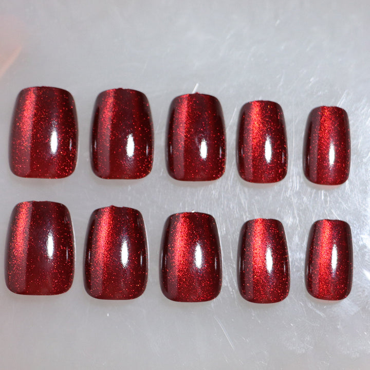 Glitzernde Press-On-Nagelspitzen Set Karnz