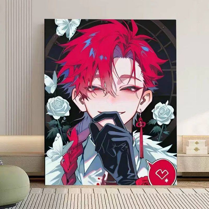 Künstlerischer Anime-inspirierter Wandkunstdruck Karnz