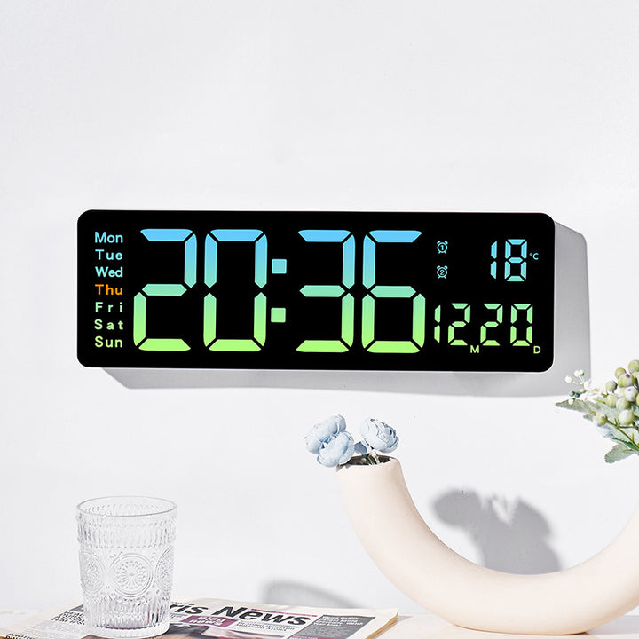 Funkwecker mit großem LED-Display und Temperaturanzeige Karnz