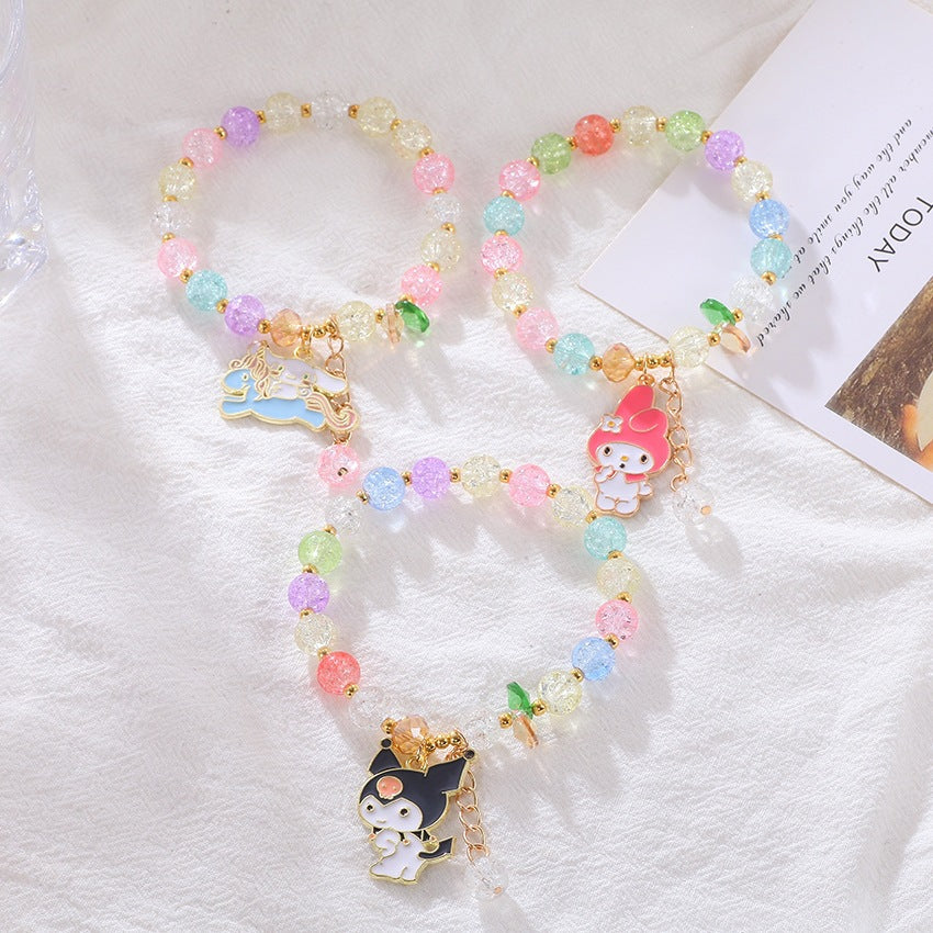Verspieltes Armband mit Bunten Glasperlen Karnz
