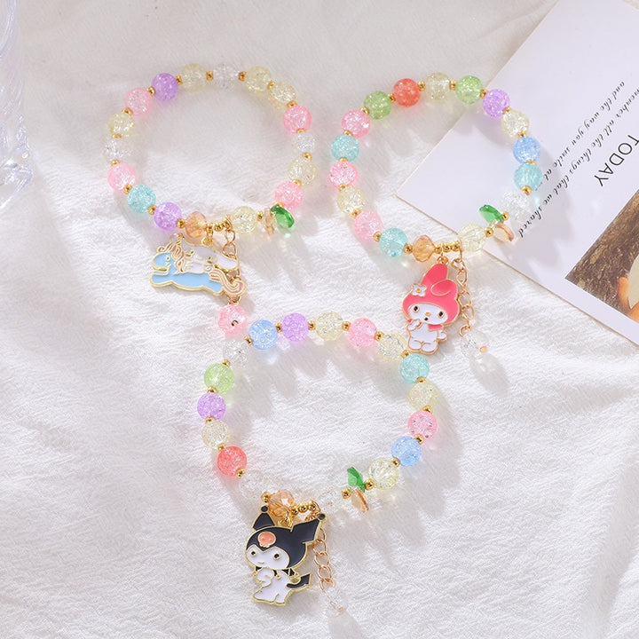 Verspieltes Armband mit Bunten Glasperlen Karnz