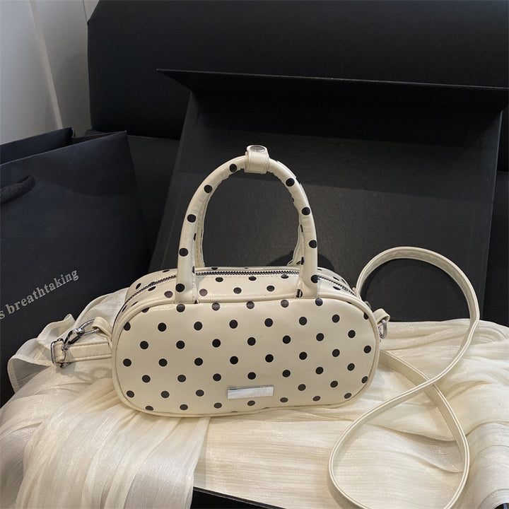 Stylische Polka Dot Mini-Handtasche