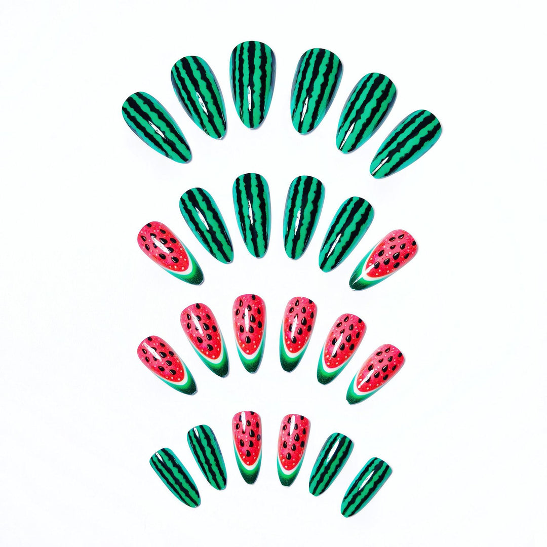 Kreative Wassermelonen-Kunstnägel Karnz